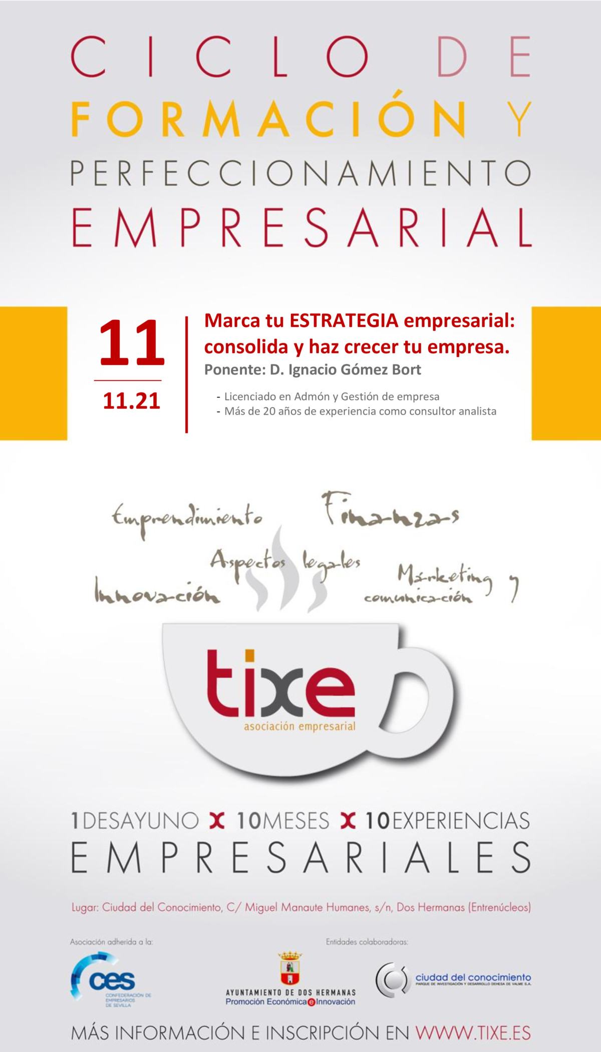 I Desayuno Empresarial Marca Tu Estrategia Empresarial Consolida Y Haz Crecer Tu Empresa Tixe 8353